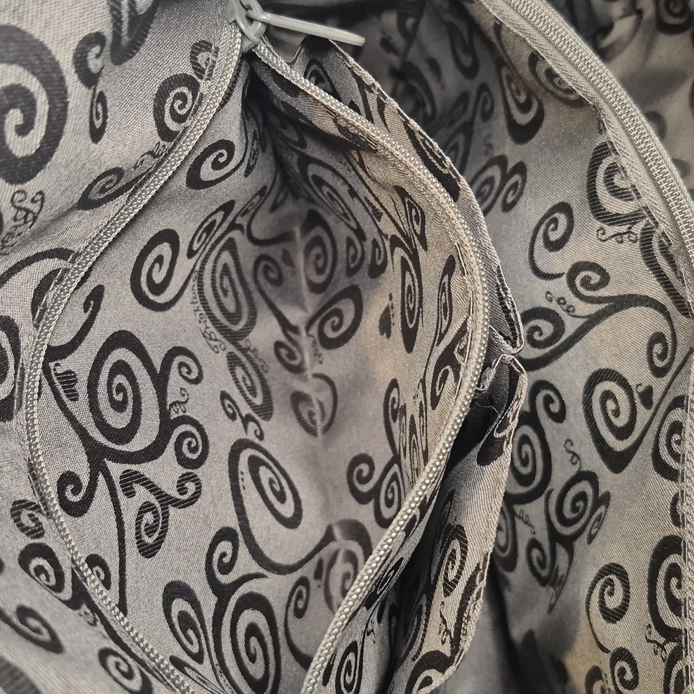 BRIGHTON PEWTER JOELLE  PEBBLED LEATHER  BEADED EMBOSSED DOCTORS BAG MRP$440NWOT - Picture 14 of 16